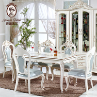香丽法兰餐厅家具  欧式餐桌餐椅  实木餐桌椅组合  法式餐台椅子