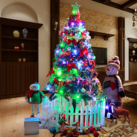 中秋节开业礼物手机商场酒店圣诞树套餐加密带彩灯1.5米圣诞装饰