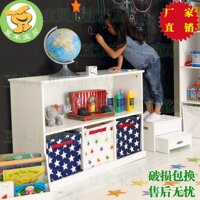 儿童书架卡通欧式学生简易自由组合书柜书橱宝宝玩具收纳储物柜子
