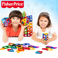 fisher price费雪磁力片百变提拉积木儿童益智磁性积木玩具建构片