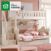 大森林韩式儿童床高低床子母床双人上下床铺双层床高架组合床T1