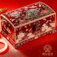 锦贝传说首饰盒 螺钿漆器木质饰品收纳盒公主韩国 结婚礼物礼品