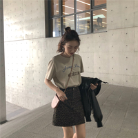 2018秋季新款韩版字母T恤女短袖百搭学生宽松半袖体恤ins超火上衣