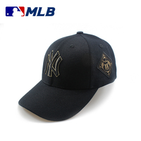 香港代购MLB棒球帽洋基队NY粉色金标帽子男女可调节情侣帽鸭舌帽