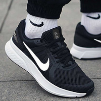 Nike耐克运动鞋男鞋2022秋季新款黑色透气网面鞋缓震训练跑步鞋