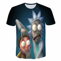 搞怪Rick and Morty短袖瑞克和莫蒂T恤夏季新款情侣夏装大码衣服