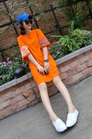 韩国短袖t恤女夏装2018新款韩版bf宽松显瘦半袖上衣中长款体恤裙