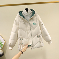羽绒棉服女短款小个子棉袄2022新款韩版修身加厚连帽冬季棉衣外套