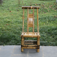 竹椅子老式靠背椅家用喝茶休闲成人小孩均适合手工竹制品天然扎实