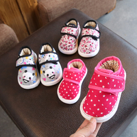 婴儿手工棉鞋宝宝男童布鞋千层底1-3岁冬季保暖老北京女童居家鞋