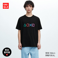 优衣库 男装/女装(UT)PlayStation印花T恤(短袖 23春夏) 457328
