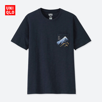 男装 (UT) Hokusai Blue印花T恤(短袖) 416195 优衣库UNIQLO