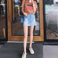 BIGKIN大金家 牛仔短裙2017夏季新款韩版学生A字显瘦高腰半身裙女
