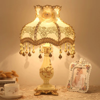 欧式卧室台灯 ins少女床头灯 结婚礼物婚房创意复古公主小奢华