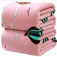 冬季用加厚保暖珊瑚绒毛毯被子法兰绒毯子床单单件单人学生宿舍垫