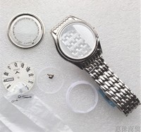 手表配件 装8200 全钢 男西表壳一个 配有实心钢表带 8240
