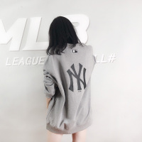 韩国MLB卫衣19年新款小狗秋季薄款宽松休闲运动女长袖圆领套头衫