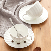 陶瓷咖啡杯欧式小奢华家用简约骨瓷意式浓缩咖啡杯碟套装logo定制