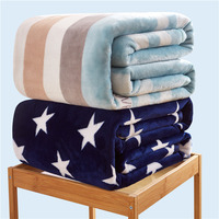 冬季珊瑚绒毯子法兰绒毛毯加厚床单1.8m办公室单人午睡毛巾小被子