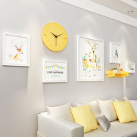 客厅装饰画组合北欧风格墙画现代简约沙发背景墙创意壁画餐厅挂画