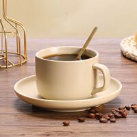 咖啡杯陶瓷马克杯高档精致日式高级感轻奢咖啡杯碟套装欧式小奢华