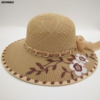2022新款夏季遮阳盆帽可折叠大檐凉帽女士时尚防晒防紫外线太阳帽