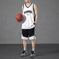 运动套装篮球服男夏季冰丝训练比赛背心大学生篮球衣潮牌男生队服