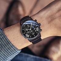 2018新款机械表迪塔概念时尚潮韩版石英男表皮带防水学生男士手表