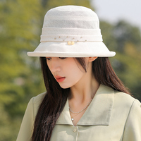 日本和纸帽子女士春秋夏季防晒帽防紫外线太阳帽2022年时尚渔夫帽