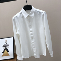 秋季长袖白衬衫男士工正装商务休闲黑韩版潮流职业纯白色修身寸衣