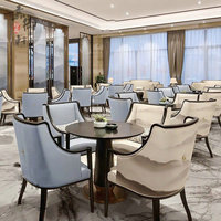 新中式洽谈桌椅组合现代售楼处接待沙发椅酒店会所样板房实木家具