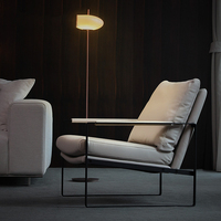 北欧沙发椅客厅单人沙发设计师轻奢休闲椅简约阳台单人椅网红单椅