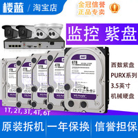监控 紫盘1T 2T 3T 4T 6 PURX系列西数/3.5寸台式机械硬盘 录像机