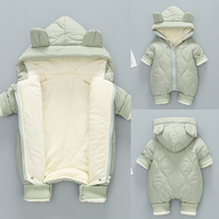 婴儿衣服秋冬套装外穿冬季加厚连体衣宝宝棉衣新生儿外出抱衣冬装