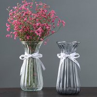 创意玻璃透明花瓶欧式水培绿萝植物花瓶百合富贵竹插花瓶客厅摆件