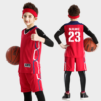 儿童篮球服套装服装男童女幼儿小学生训练队服运动球衣定制男孩