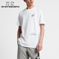 Nike SB Dry Skyscraper 耐克男女滑板速干T恤短袖 白粉 AA4704
