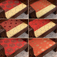 红木沙发坐垫可拆洗中式加厚实木家具餐椅子太师官帽椅茶圈椅垫套