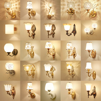 壁灯床头灯卧室简约现代创意欧式美式客厅楼梯LED背景墙壁灯具