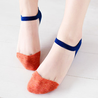 船袜女韩国透明玻璃丝袜子短袜浅口袜薄款夏季全棉纯棉可爱隐形袜