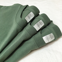 270g重磅牛油果绿长袖t恤男女日系纯色全棉宽松浅绿色秋冬打底衫