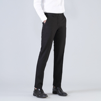 职业正装修身韩版男士黑色西裤男装直筒宽松商务工作裤垂感西服裤