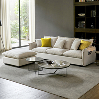 网红北欧风格乳胶布艺沙发客厅整装小户型简约现代1+2+3组合套装