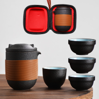 旅行茶具套装便携式包一壶两二四杯快客杯陶瓷功夫户外随身泡茶壶