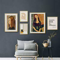 北欧风格装饰画客厅沙发背景墙壁轻奢艺术挂画组合小众简约现代画