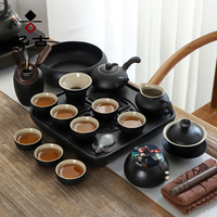 忆古茶具套装家用简约办公客厅茶壶茶杯盖碗泡茶陶瓷整套功夫茶具