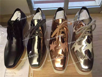 香港代购女鞋Stella星星鞋baby同款厚底鞋系带坡跟增高鞋松糕鞋