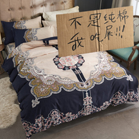 清仓 全棉简约四件套纯棉床单被套1.5m学生1.8米单双人床上用品