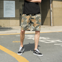 LMTNZD夏季迷彩短裤男士宽松潮牌欧美街头嘻哈薄款工装五分沙滩裤