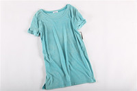 女装重水洗做旧复古圆领运动休闲宽松外贸原单短袖T恤夏大码1227